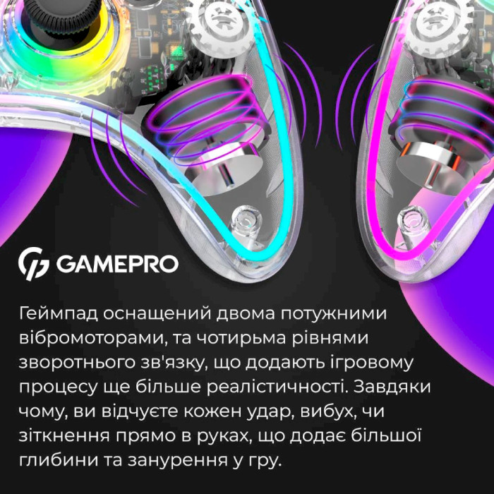 Геймпад GAMEPRO GPX13T Transparent