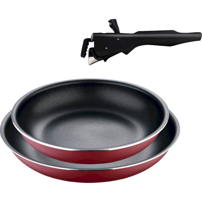 Набор сковород BERGNER Click & Cook Red 2пр, 22/26см (BG-31605-RD)