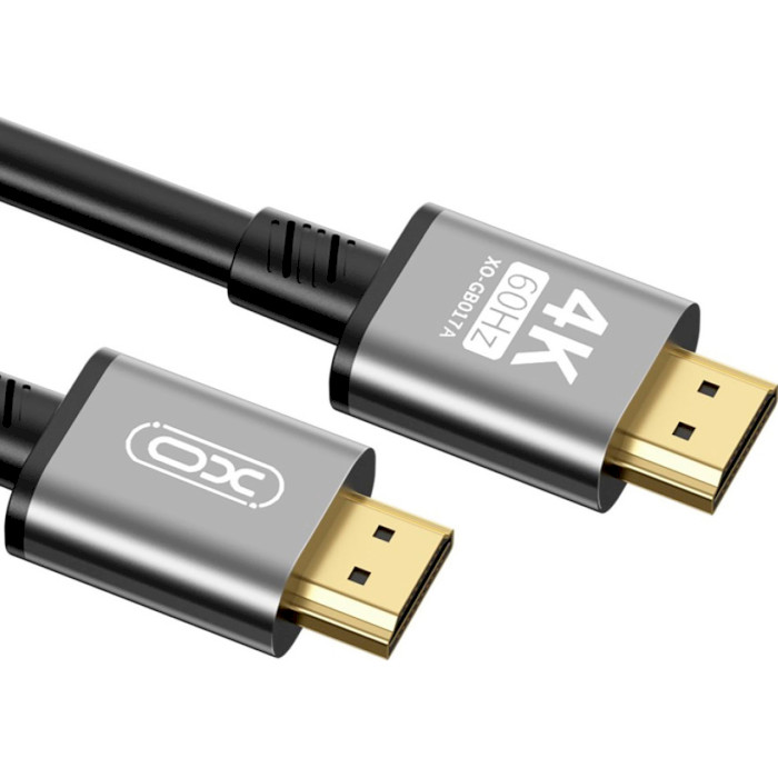 Кабель XO GB017A HDMI v2.0 3м Gray (GB017A-HDMI.TRANISH)