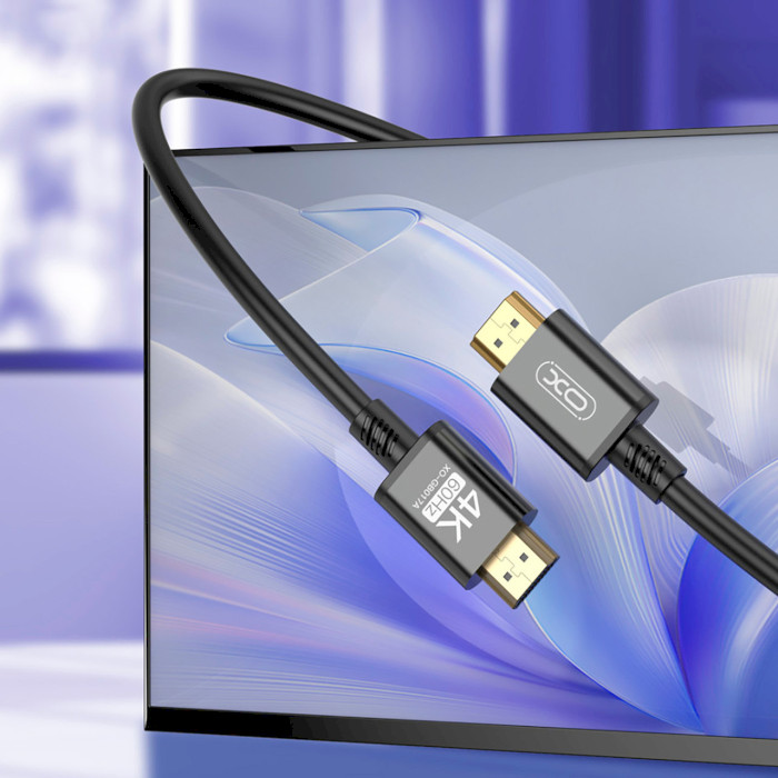 Кабель XO GB017A HDMI v2.0 3м Gray (GB017A-HDMI.TRANISH)