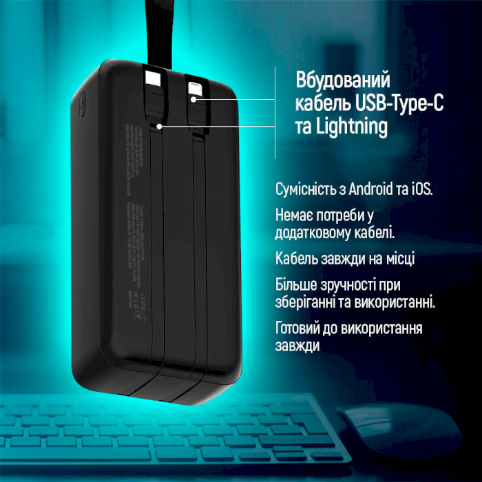 Повербанк COLORWAY EnergyPlus 30000mAh (CW-PB300LPB4BK-PDD)