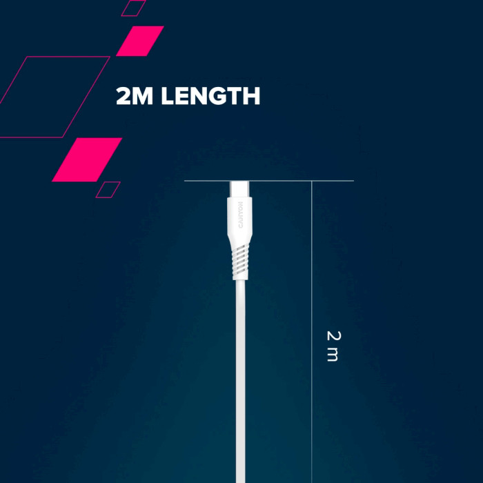 Кабель CANYON CLN30SC Charge & Sync USB-C to Lightning 2м White (CNS-CLN30SC20W)