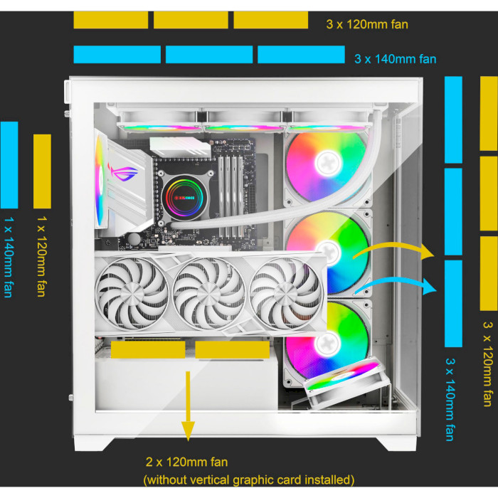 Корпус XILENCE Xilent Gleam X818.W.ARGB White (XG271_X818.W.ARGB)