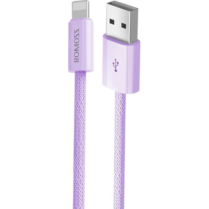 Кабель ROMOSS CB1234 USB-A to Lightning 2.4A 1м Elegant Purple (CB1234-631-814H)