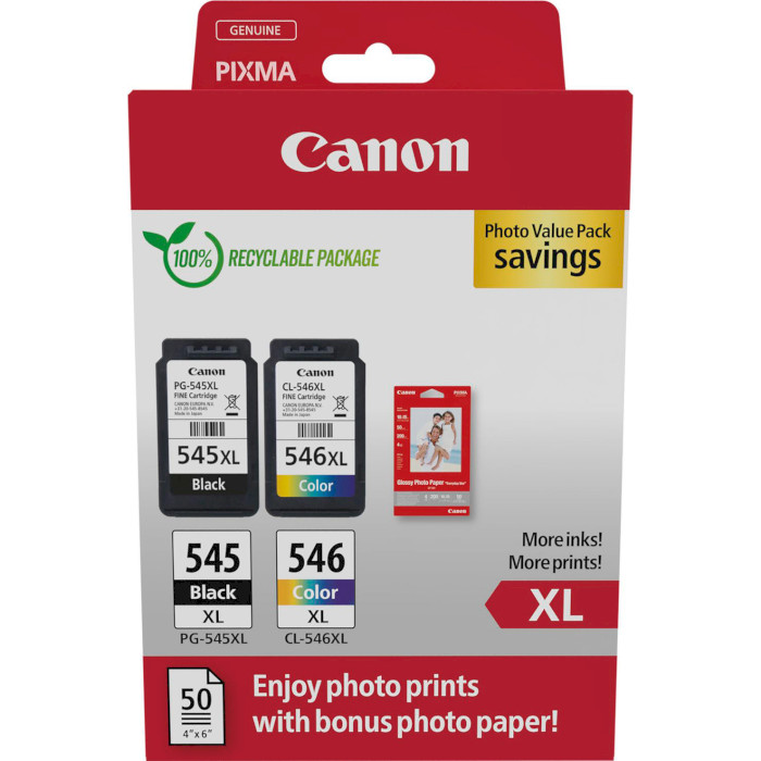 Картридж CANON PG-545 XL/CL-546 XL Multipack Black+Color (8286B006)