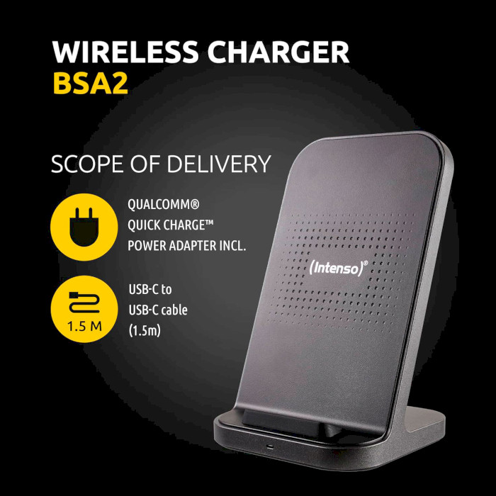 Бездротовий зарядний пристрій INTENSO BSA2 Wireless Charger