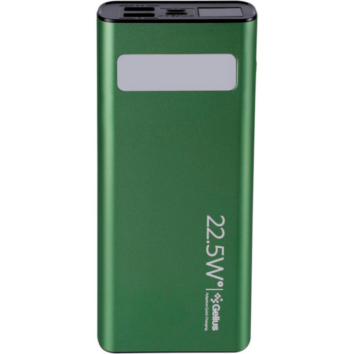 Повербанк GELIUS Lightstone GP-PB300i 20000mAh Green