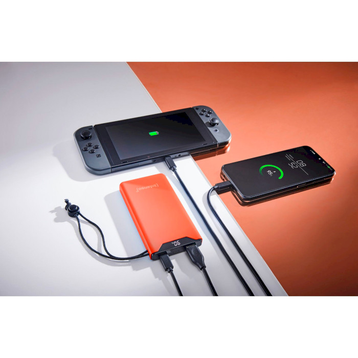 Повербанк INTENSO F10000 1xUSB-C PD3.0, 1xUSB-A QC3.0 10000mAh Orange (7332038)