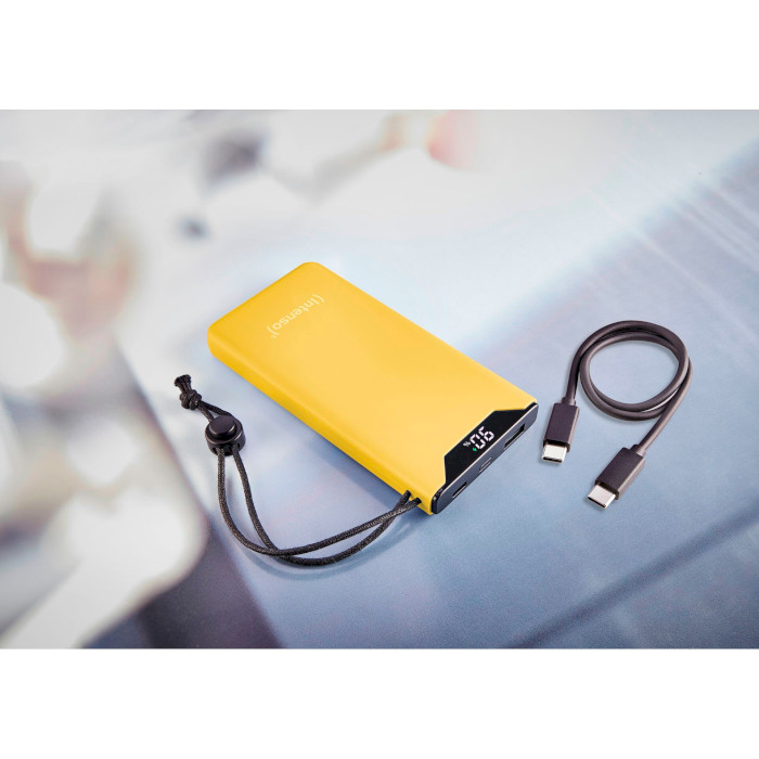 Повербанк INTENSO F10000 1xUSB-C PD3.0, 1xUSB-A QC3.0 10000mAh Yellow (7332039)