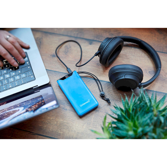 Повербанк INTENSO F10000 1xUSB-C PD3.0, 1xUSB-A QC3.0 10000mAh Blue (7332035)