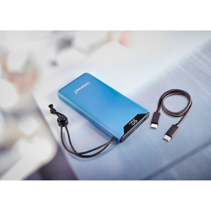 Повербанк INTENSO F10000 1xUSB-C PD3.0, 1xUSB-A QC3.0 10000mAh Blue (7332035)