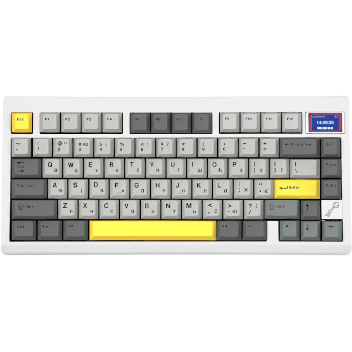 Клавіатура бездротова EPOMAKER TH80 Pro V2 Wisteria Tactile Switch White