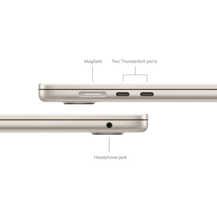 Ноутбук APPLE A3114 MacBook Air M3 15" Starlight (MC9F4UA/A)