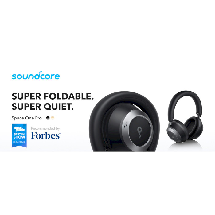 Навушники ANKER SOUNDCORE Space One Pro Jet Black (A3062G11)