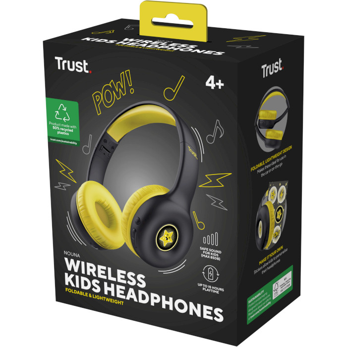 Наушники TRUST Nouna Kids Wireless Black (25405)