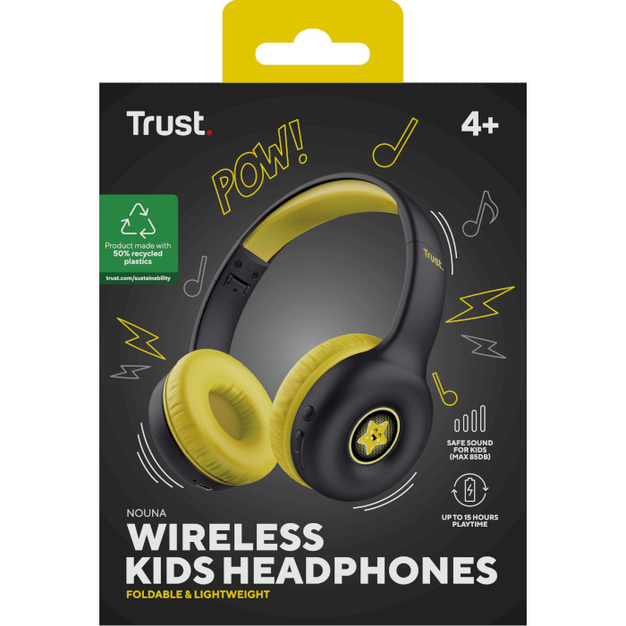 Наушники TRUST Nouna Kids Wireless Black (25405)