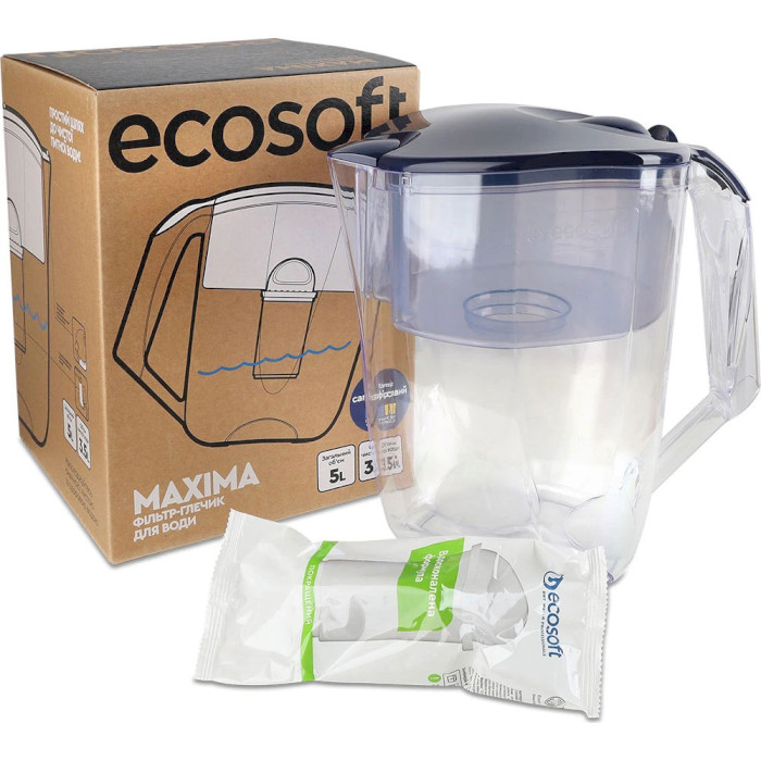 Фільтр-глечик для води ECOSOFT Maxima Sapphire 5л