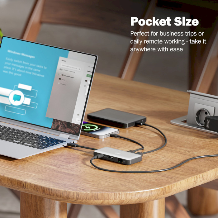 Порт-реплікатор DIGITUS USB-C 7-Port Travel Docking Station (DA-70916)