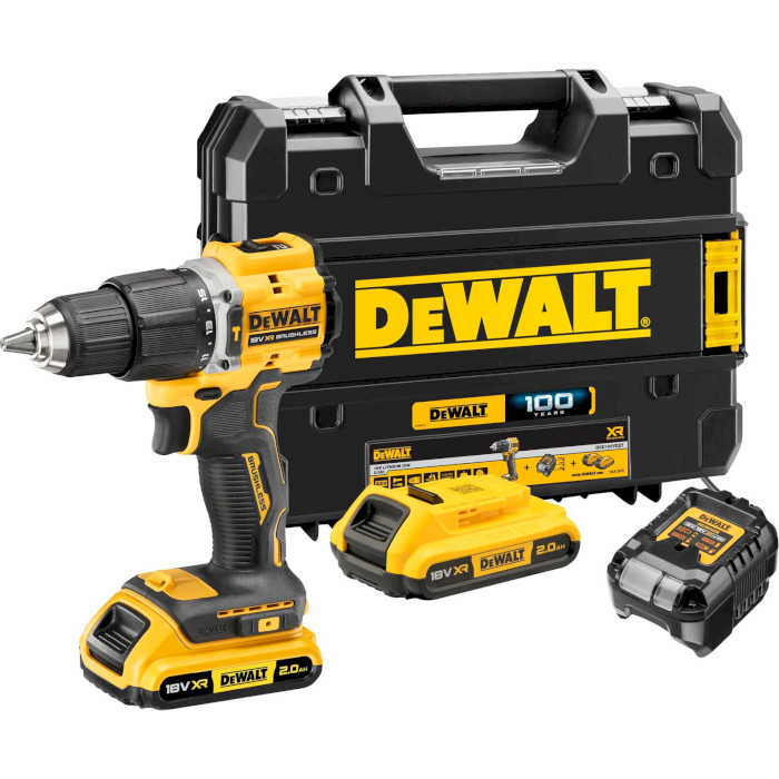 Аккумуляторная дрель-шуруповёрт DeWALT DCD100YD2T