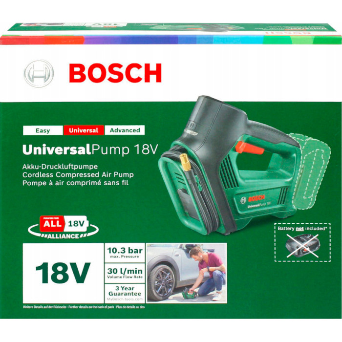 Автокомпресор BOSCH UniversalPump 18V (0.603.947.100)