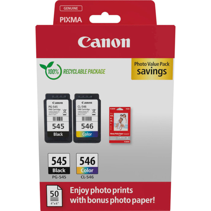 Картридж CANON PG-545/CL-546 Multipack Black+Color (8287B008)