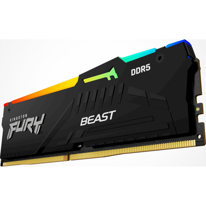 Модуль пам'яті KINGSTON FURY Beast RGB EXPO Black DDR5 6000MHz 16GB (KF560C36BBE2A-16)