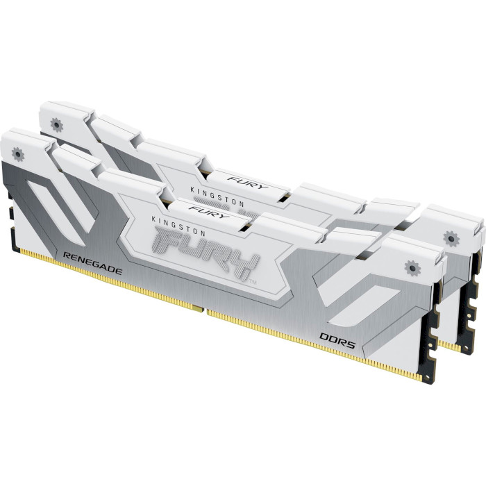 Модуль пам'яті KINGSTON FURY Renegade White/Silver CUDIMM DDR5 8400MHz 48GB Kit 2x24GB (KF584CU40RWK2-48)