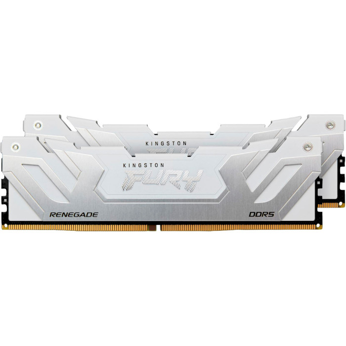 Модуль пам'яті KINGSTON FURY Renegade White/Silver CUDIMM DDR5 8400MHz 48GB Kit 2x24GB (KF584CU40RWK2-48)