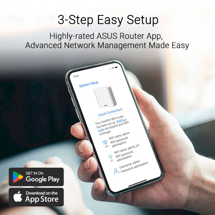 Wi-Fi Mesh роутер ASUS ZenWiFi BD4