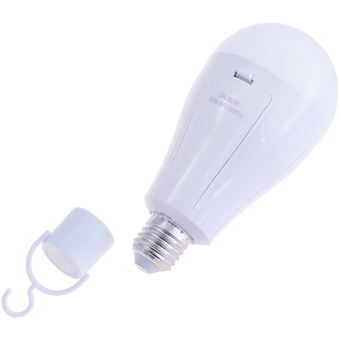 Лампа акумуляторна LED VOLTRONIC A60 E27 20W 6500K 220V (Y3920)