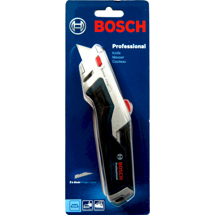 Монтажный нож с выдвижным лезвием BOSCH Universal Retractable Carpet Knife Professional 19мм