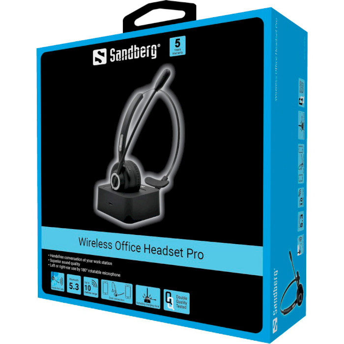 Гарнитура беспроводная SANDBERG Wireless Office Headset Pro (126-06)