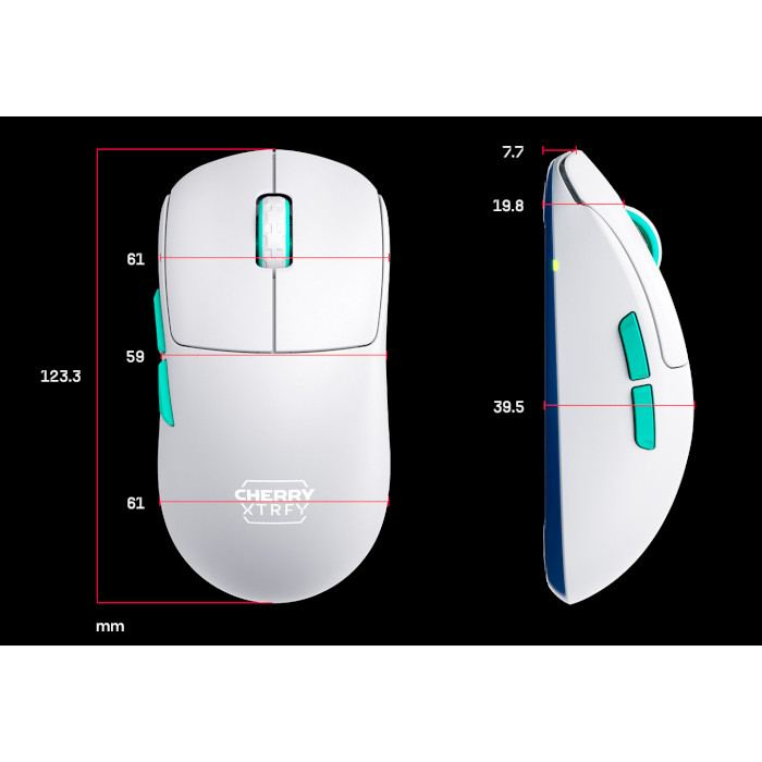 Мышь игровая CHERRY XTRFY M68 Wireless White