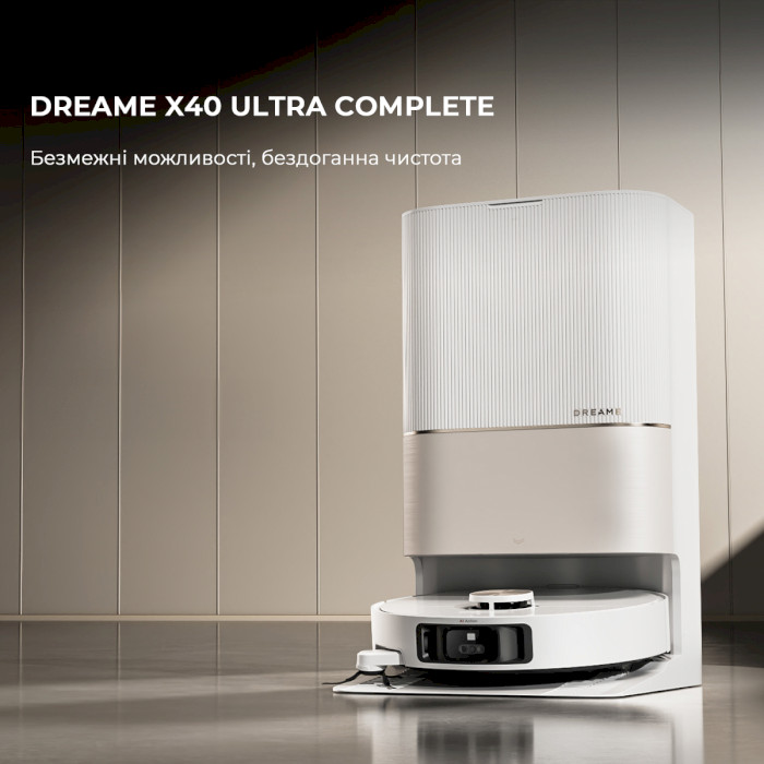 Робот-пылесос DREAME X40 Ultra Complete White (RLX63CE-2-WH)