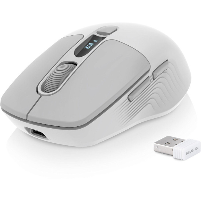 Миша REAL-EL RM-480 Wireless White (EL123200050)