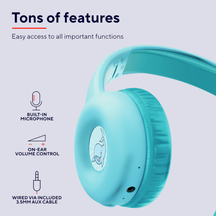 Наушники TRUST Nouna Kids Wireless Blue (25275)