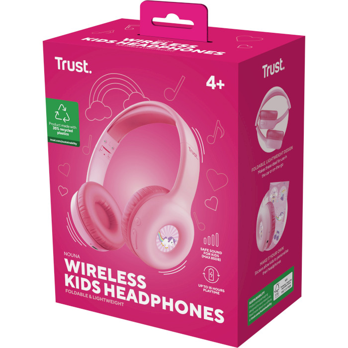 Наушники TRUST Nouna Kids Wireless Pink (25274)