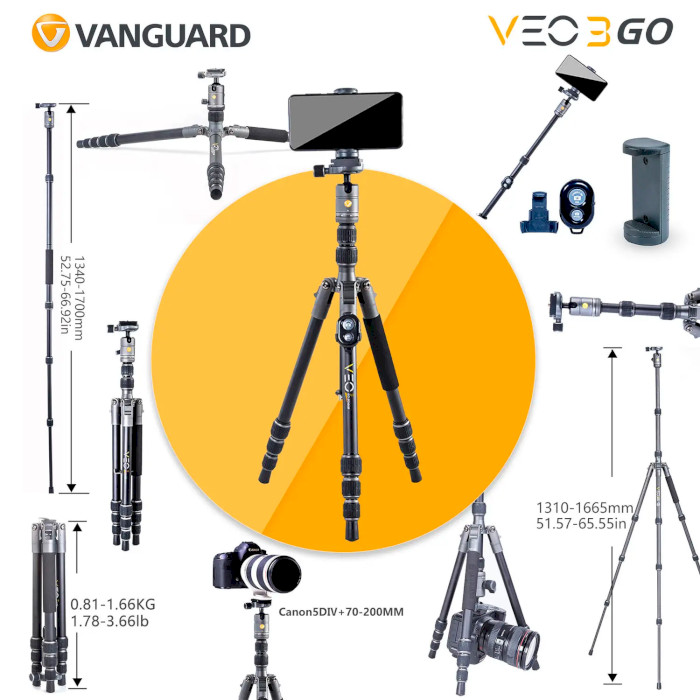 Штатив VANGUARD Veo 3Go 204AB