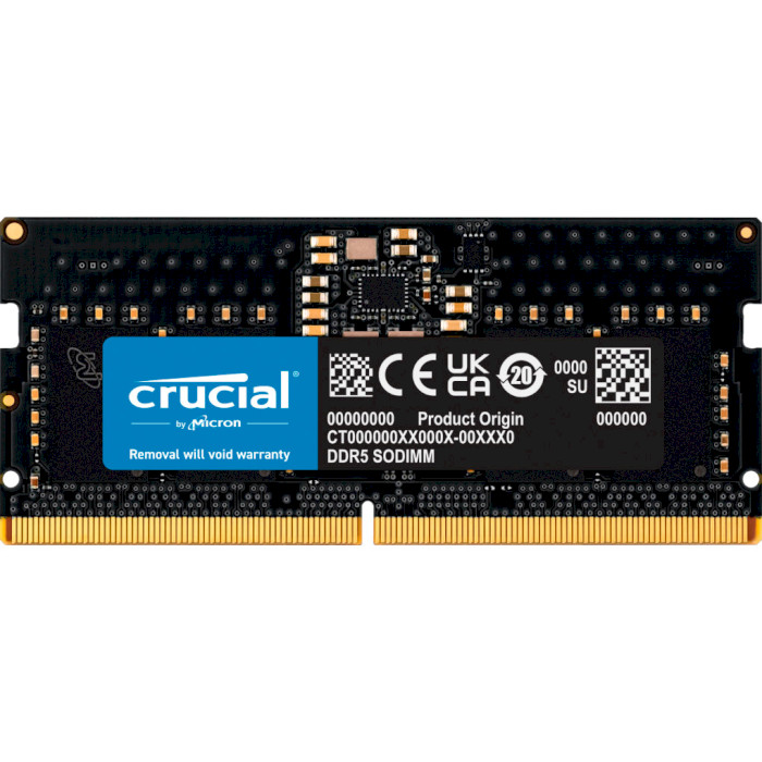 Модуль памяти CRUCIAL SO-DIMM DDR5 5600MHz 8GB (CT8G56C46S5T)