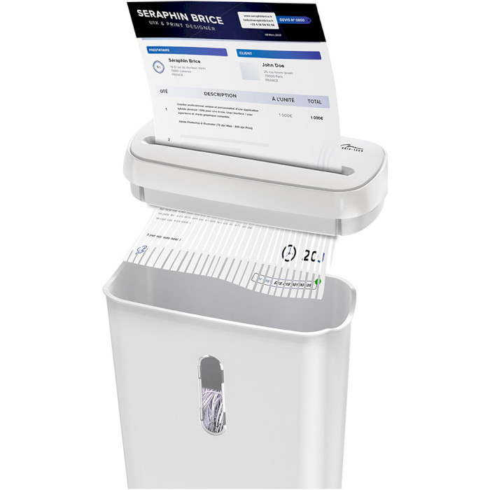 Уничтожитель документов MEDIA-TECH Shredder MT223 (1x6.8) White