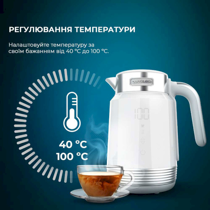 Електрочайник CECOTEC ThermoSense 600 Touch White (CCTC-01749)