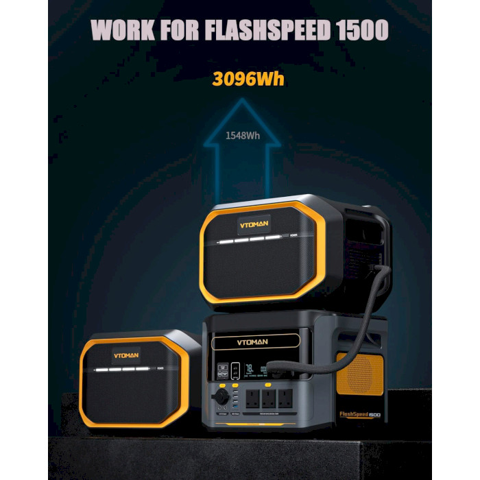 Дополнительная батарея для зарядной станции VTOMAN FlashSpeed 1500 Extra Battery