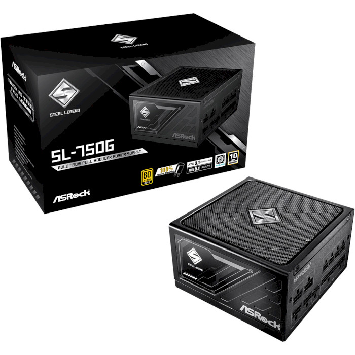 Блок живлення 750W ASROCK Steel Legend SL-750G Black