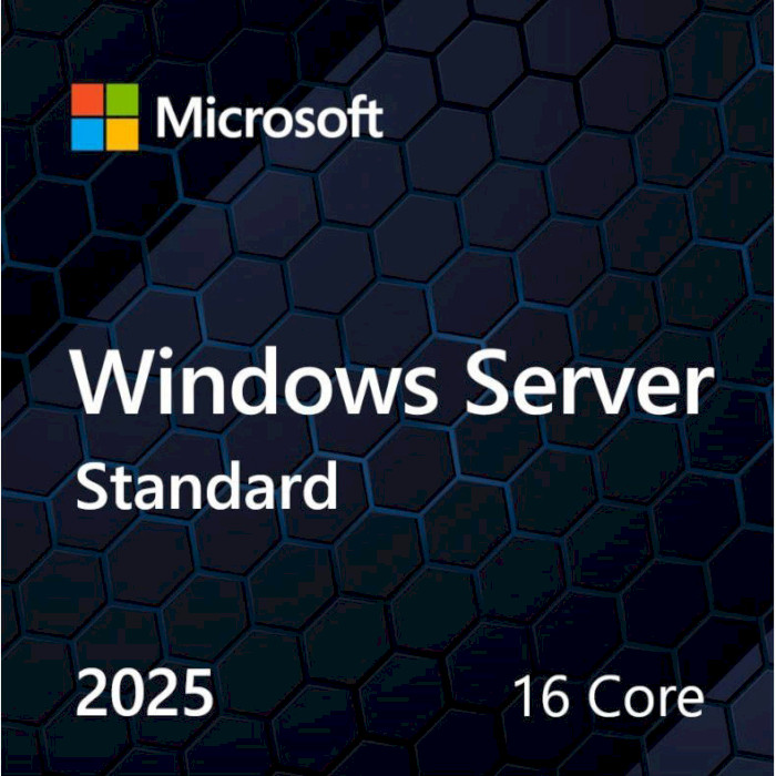 Операционная система MICROSOFT Windows Server 2025 Standard 16-core 64-bit EN OEM (EP2-25187)