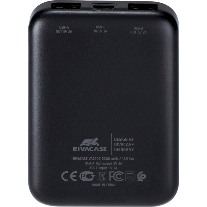 Повербанк RIVACASE Rivapower VA2006 5000mAh Black