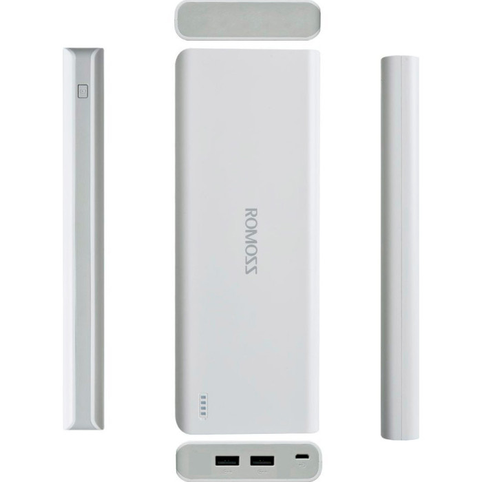 Повербанк ROMOSS Sense 6 20000mAh White (PPH80-611-1121H)