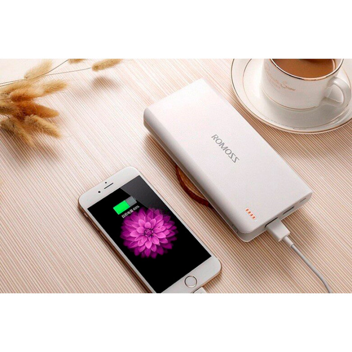 Повербанк ROMOSS Sense 6 20000mAh White (PPH80-611-1121H)