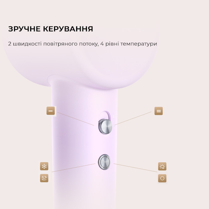 Фен DREAME Hair Dryer Gleam Purple (AHD12A-PPL)