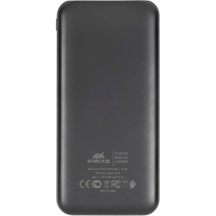 Повербанк RIVACASE Rivapower VA2031 10000mAh Black