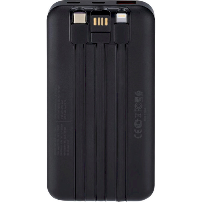 Повербанк RIVACASE Rivapower VA2211 QC/PD 22.5W 10000mAh Black